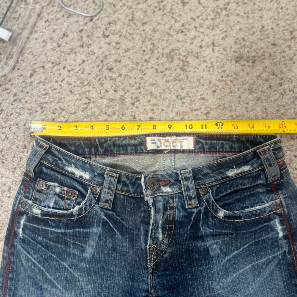 1921 Women's Distressed 28/34 Denim Blue Jeans‎ Western Cowgirl Festival Grunge - Picture 9 of 12